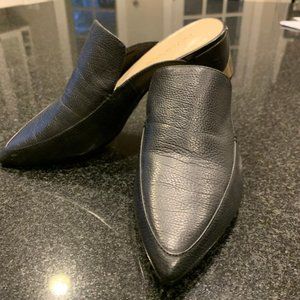 Enzo Angiolini Black Pointed Mules